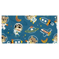 Seamless-pattern-funny-astronaut-outer-space-transportation Banner And Sign 6  X 3  by uniart180623