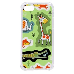 Seamless-pattern-with-wildlife-animals-cartoon Iphone Se by uniart180623