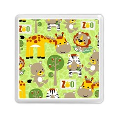 Funny-animals-cartoon Memory Card Reader (square) by uniart180623