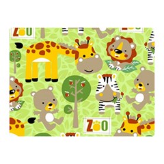 Funny-animals-cartoon Two Sides Premium Plush Fleece Blanket (mini) by uniart180623