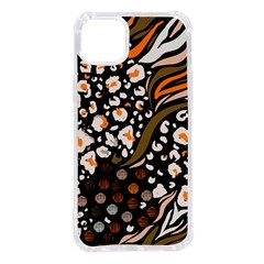 Trendy-mix-animal-skin-prints Iphone 14 Plus Tpu Uv Print Case by uniart180623