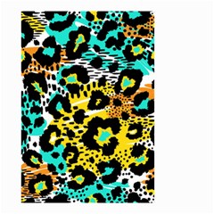Seamless-leopard-wild-pattern-animal-print Small Garden Flag (two Sides) by uniart180623