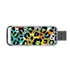 Seamless-leopard-wild-pattern-animal-print Portable USB Flash (Two Sides)