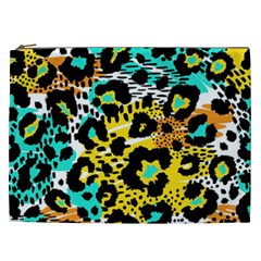 Seamless-leopard-wild-pattern-animal-print Cosmetic Bag (XXL)