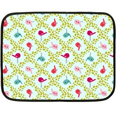 Birds-pattern-background Two Sides Fleece Blanket (mini) by uniart180623