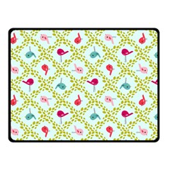 Birds-pattern-background Two Sides Fleece Blanket (small) by uniart180623