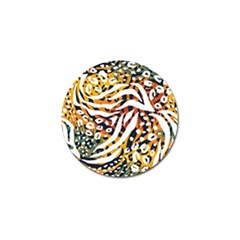 Abstract-geometric-seamless-pattern-with-animal-print Golf Ball Marker by uniart180623