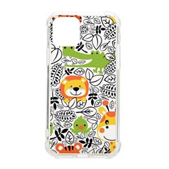Seamless-pattern-with-wildlife-cartoon Iphone 11 Pro 5 8 Inch Tpu Uv Print Case by uniart180623
