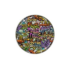 Graffiti-word-seamless-pattern Hat Clip Ball Marker (4 Pack) by uniart180623