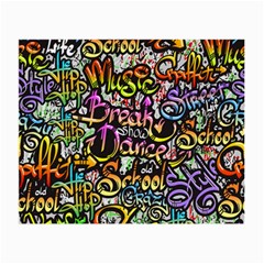 Graffiti-word-seamless-pattern Small Glasses Cloth by uniart180623