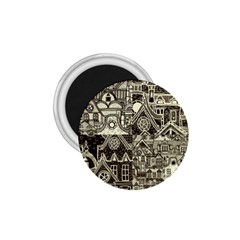 Four-hand-drawn-city-patterns 1 75  Magnets by uniart180623