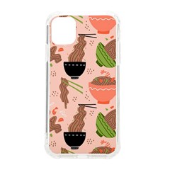 Japanese Street Food  Soba Noodle In Bowls Iphone 11 Tpu Uv Print Case by uniart180623
