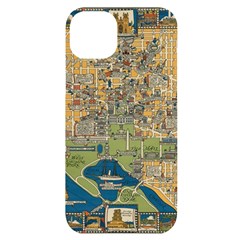 Vintatge Map Of Washington Dc Iphone 14 Plus Black Uv Print Case by uniart180623