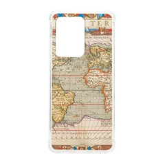 Old World Map Of Continents The Earth Vintage Retro Samsung Galaxy S20 Ultra 6 9 Inch Tpu Uv Case by uniart180623