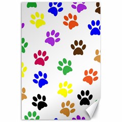 Pawprints-paw-prints-paw-animal Canvas 24  X 36  by uniart180623