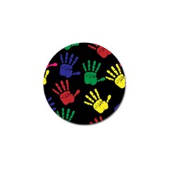 Handprints-hand-print-colourful Golf Ball Marker (10 pack)