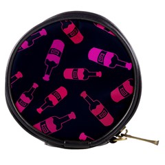Wine Bottles Background Graphic Mini Makeup Bag by uniart180623