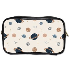 Space Planets Art Pattern Design Wallpaper Toiletries Bag (one Side) by uniart180623