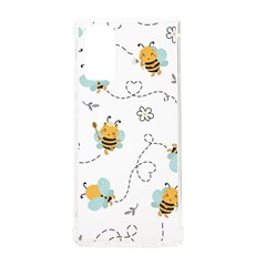 Bee Art Pattern Design Wallpaper Background Print Samsung Galaxy Note 20 Tpu Uv Case by uniart180623