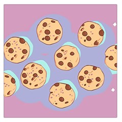 Cookies Chocolate Chips Chocolate Cookies Sweets Square Satin Scarf (36  X 36 ) by uniart180623