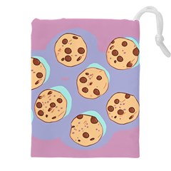 Cookies Chocolate Chips Chocolate Cookies Sweets Drawstring Pouch (4xl) by uniart180623