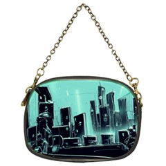 Buildings City Urban Destruction Background Chain Purse (two Sides) by uniart180623