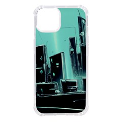 Buildings City Urban Destruction Background Iphone 14 Tpu Uv Print Case by uniart180623