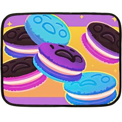 Cookies Chocolate Cookies Sweets Snacks Baked Goods Food Two Sides Fleece Blanket (mini) by uniart180623