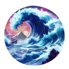 Storm Tsunami Waves Ocean Sea Nautical Nature Pop Socket by uniart180623