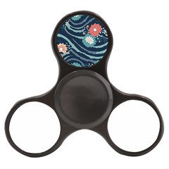 Waves Flowers Pattern Water Floral Minimalist Finger Spinner by uniart180623