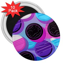 Cookies Chocolate Cookies Sweets Snacks Baked Goods 3  Magnets (10 Pack)  by uniart180623
