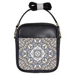 Flower Art Decorative Mandala Pattern Ornamental Girls Sling Bag by uniart180623