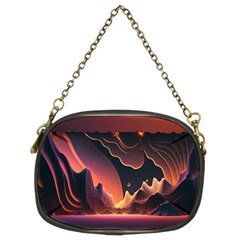 Fire Flame Burn Hot Heat Light Burning Orange Chain Purse (two Sides) by uniart180623