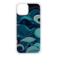 Waves Ocean Sea Abstract Whimsical Abstract Art Iphone 14 Tpu Uv Print Case by uniart180623