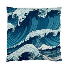 Waves Ocean Sea Pattern Water Tsunami Rough Seas Standard Cushion Case (two Sides) by uniart180623