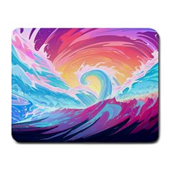 Waves Ocean Sea Tsunami Nautical Small Mousepad