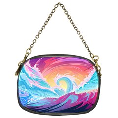 Waves Ocean Sea Tsunami Nautical Chain Purse (One Side)