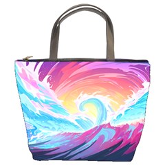 Waves Ocean Sea Tsunami Nautical Bucket Bag