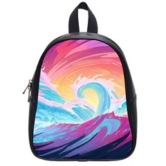 Waves Ocean Sea Tsunami Nautical School Bag (Small)