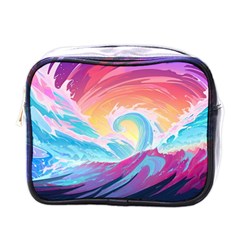 Waves Ocean Sea Tsunami Nautical Mini Toiletries Bag (One Side)