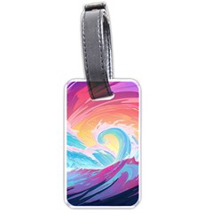 Waves Ocean Sea Tsunami Nautical Luggage Tag (one Side) by uniart180623