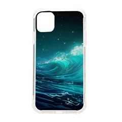 Tsunami Waves Ocean Sea Nautical Nature Water Iphone 11 Tpu Uv Print Case by uniart180623