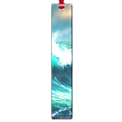 Waves Ocean Sea Tsunami Nautical Painting Large Book Marks by uniart180623