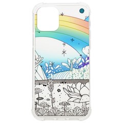 Rainbow Fun Cute Minimal Doodle Drawing Arts Iphone 12/12 Pro Tpu Uv Print Case by uniart180623