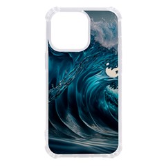 Tsunami Waves Ocean Sea Water Rough Seas Iphone 13 Pro Tpu Uv Print Case by uniart180623