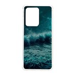 Waves Ocean Sea Tsunami Nautical Blue Sea Art Samsung Galaxy S20 Ultra 6.9 Inch TPU UV Case Front