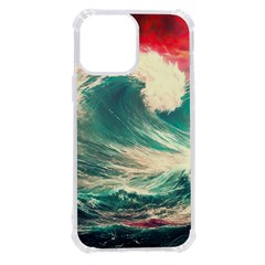 Storm Tsunami Waves Ocean Sea Nautical Nature Painting Iphone 13 Pro Max Tpu Uv Print Case by uniart180623