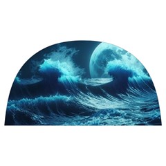 Moonlight High Tide Storm Tsunami Waves Ocean Sea Anti Scalding Pot Cap by uniart180623