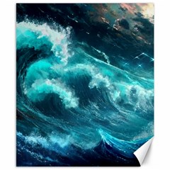 Thunderstorm Tsunami Tidal Wave Ocean Waves Sea Canvas 8  X 10 