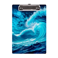 Ai Generated Waves Ocean Sea Tsunami Nautical Sea A5 Acrylic Clipboard by uniart180623